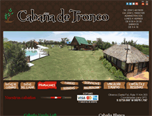 Tablet Screenshot of cabaniadetronco.com.ar
